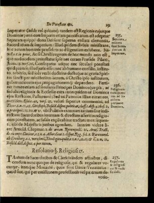 Resolutio §. Religiosi 17.