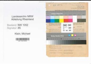 Entnazifizierung Michael Klein , geb. 05.03.1894 (Kaufmaennischer Angestellter)