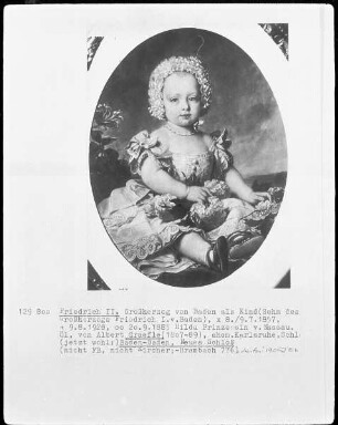 Friedrich II. Großherzog von Baden als Kind