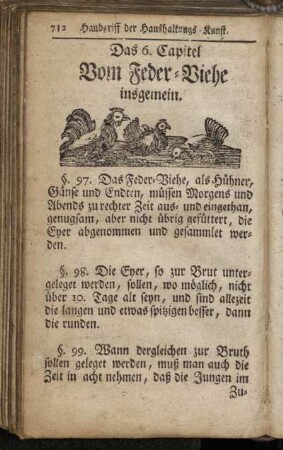 6. Vom Feder-Viehe insgemein