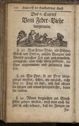 6. Vom Feder-Viehe insgemein