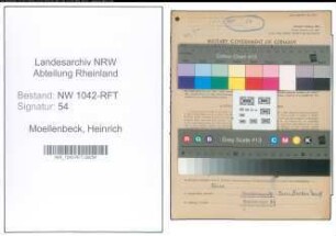 Entnazifizierung Heinrich Moellenbeck , geb. 04.09.1903 (Landwirt)