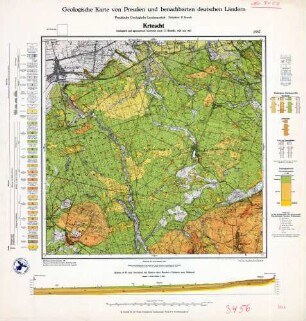 [3456] Kriescht, Geologische Karte von Preußen und benachbarten deutschen Ländern