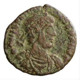 Münze, Aes 3, 24. August 367 bis 17. November 375 n. Chr.