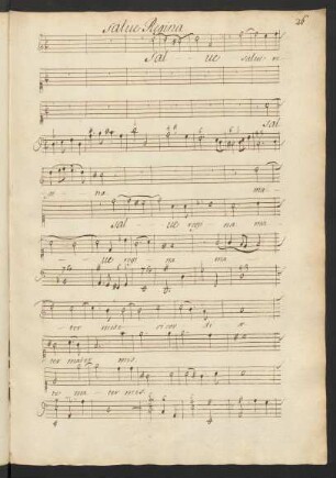Salve regina; S (3), bc; d-Moll; LWV 77-13