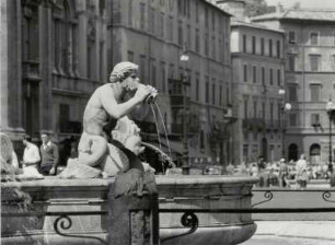 Brunnenfigur (Triton) an der Piazza Novona