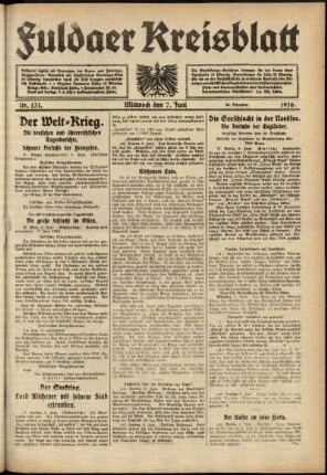 Ausgabe vom Mittwoch, den 07. Juni 1916.