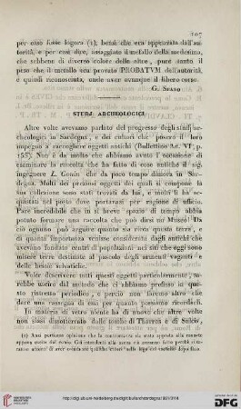 7: Studj archeologici