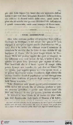 7: Studj archeologici