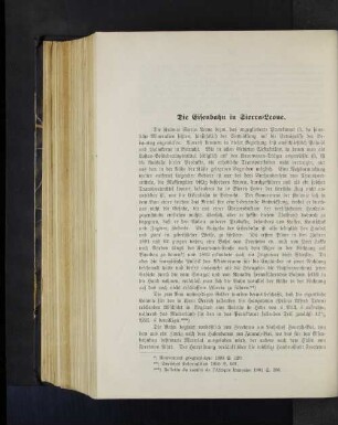 Die Eisenbahn in Sierra-Leone.