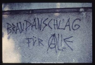 BRANDANSCHLAG FÜR ALLE