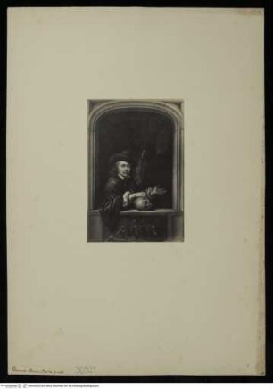 Portrait des Gerrit Dou - Selbstporträt Gherardo Douw