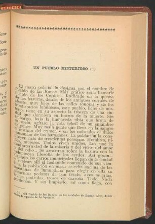 Un pueblo misterioso (1)