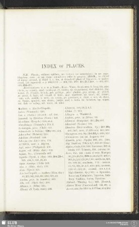 Index of places