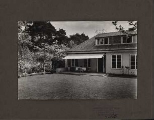 Wohnhaus des Architekten Heinrich Schweitzer, Berlin-Dahlem: Rückansicht Gartenseite