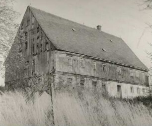 Olbernhau-Dörnthal, Hauptstraße 223. Wohnstallhaus (Hof Nr. 95). Straßenansicht
