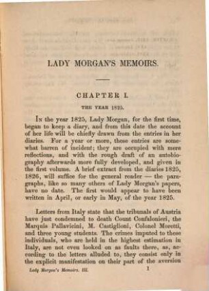 Lady Morgan's memoirs : autobiography, diaries and correspondence, 3