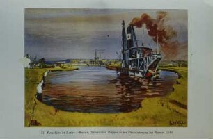 Oderniederung bei Stettin, Kiesbagger