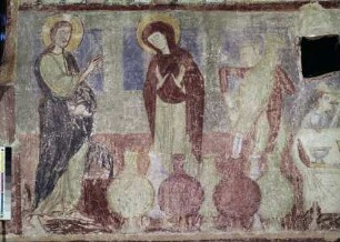 Freskenzyklus der Burgkapelle — Fresken der Südwand: Szenen aus dem Neuen Testament — Hochzeit in Kana