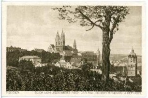 Meißen. Bl. v. Jüdenberg n. d. Albrechtsburg