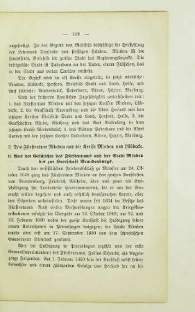 2. Das Fürstentum Minden und die Kreise Minden und Lübbecke