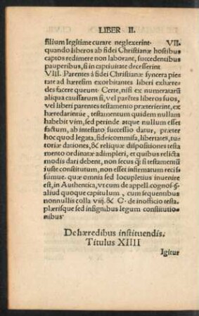 De haeredibus instituendis. Titulus XIIII