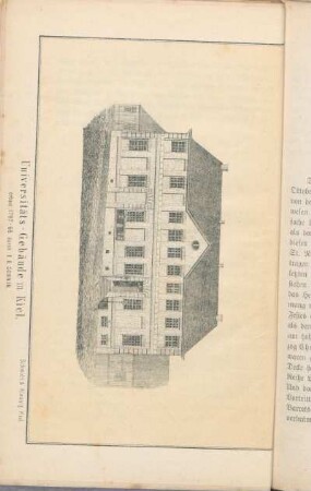 Universitäts-Gebäude in Kiel, erbaut 1767-68 durch E. G. Sonnin.