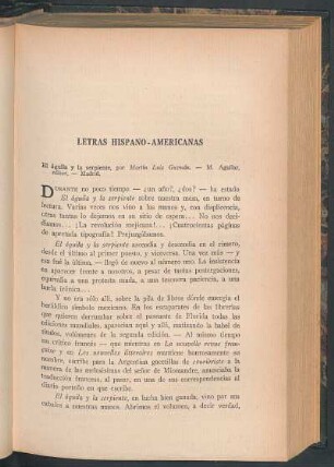 Letras hispano-americanas
