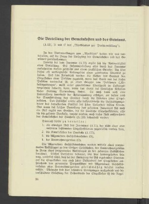 Die Verteilung der Gemeinkosten und des Gewinns.