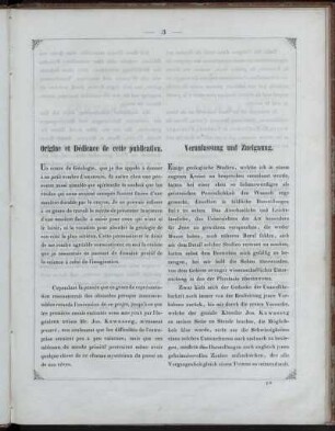 Origine et Dédicace de cette publication = Veranlassung und Zueignung