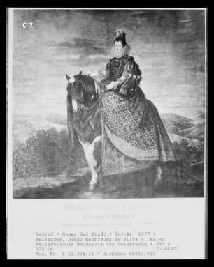 Reiterbildnis Margarita von Österreich