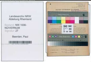 Entnazifizierung Paul Beerden , geb. 06.09.1913 ()
