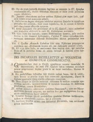 Dei Incarnati Intellectus Et Voluntas Ac Idiomatum Communicatio