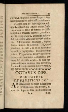 149-170, Octavus Dies