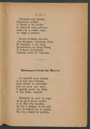 Desaparición de Marta