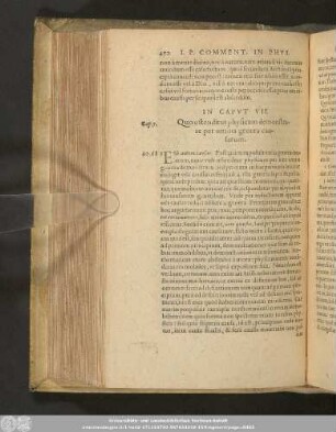 In Caput VII. Quo ostenditur physicum demonstrare per omnia genera causarum.