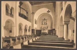 Ansichtskarte Innenansicht "St. Clemens-Kirche", Königgrätzer Straße 106 [1/2]