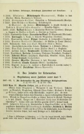 II. Das Zeitalter der Reformation