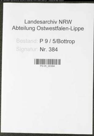 Sterberegister Standesamt Bottrop