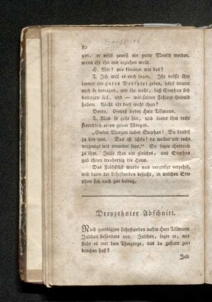 Dreizehnter Abschnitt.