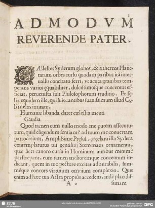 Admodum reverende pater