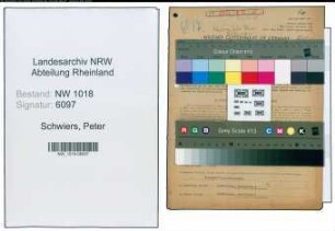 Entnazifizierung Peter Schwiers , geb. 19.08.1900 (Lehrer)