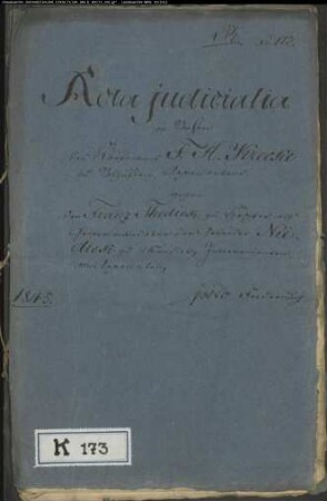 Krecke, F. A., Kaufmann in Salzuflen gegen Franz Thediek in Höxter als Generalmandatar der Gebrüder Niediek in Münster - Forderung