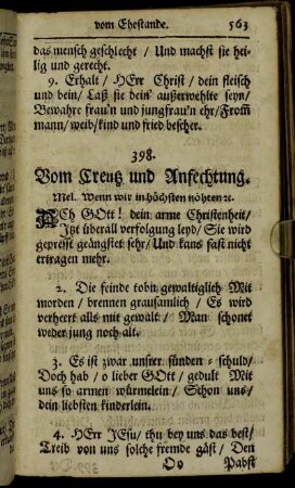Vom Creutz und Anfechtung.