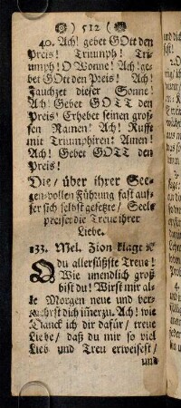 512-524, 133. Die ueber ihrer Seegen-vollen Fuehrung ...
