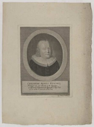 Bildnis des Christoph Avgvst Reichel