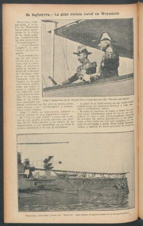 De inglaterra.- La gran revista naval en Weymouth