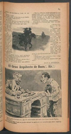El gran arquitecto de Buen. Air. - [Viñeta cómica]