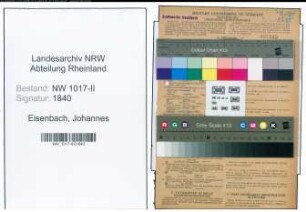 Entnazifizierung Johannes Eisenbach , geb. 13.02.1886 (Lagerarbeiter)