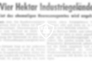 Vier Hektar Industriegelände